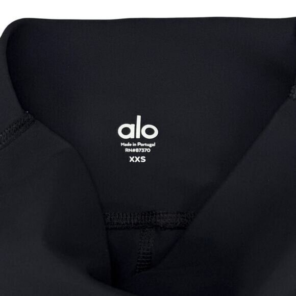 ALO YOGA Warrior High-Waist Ripped Legging Sz XXS Black - Picture 4 of 7